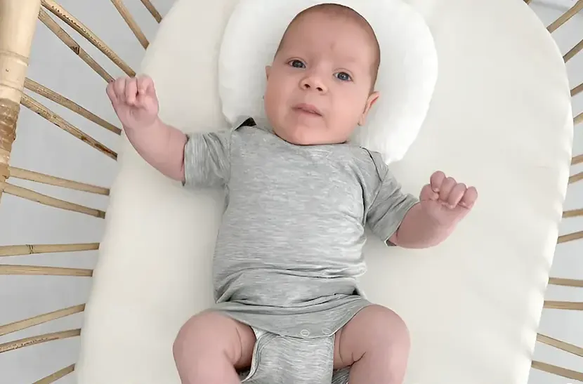 Babyfi™ Silver Fiber Short Sleeves Onesie